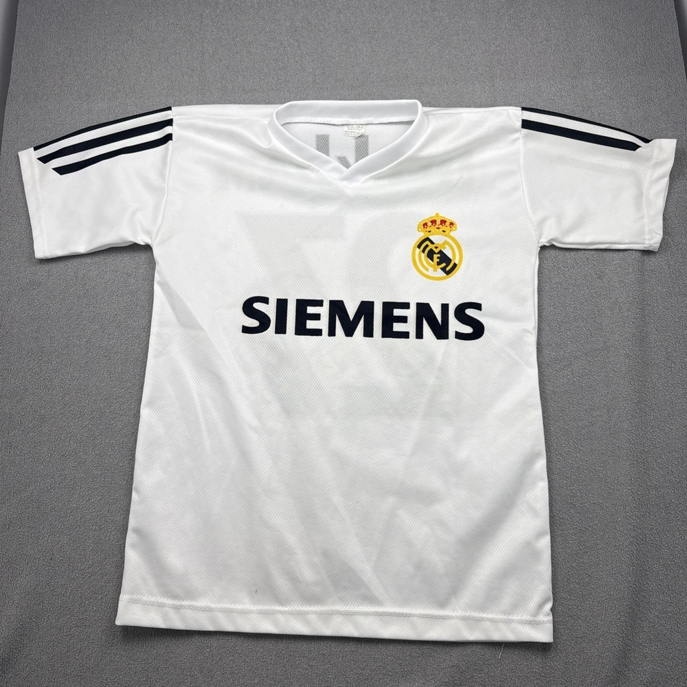 David Beckham #23 Real Madrid Jersey Replica Siemens White Mens M
